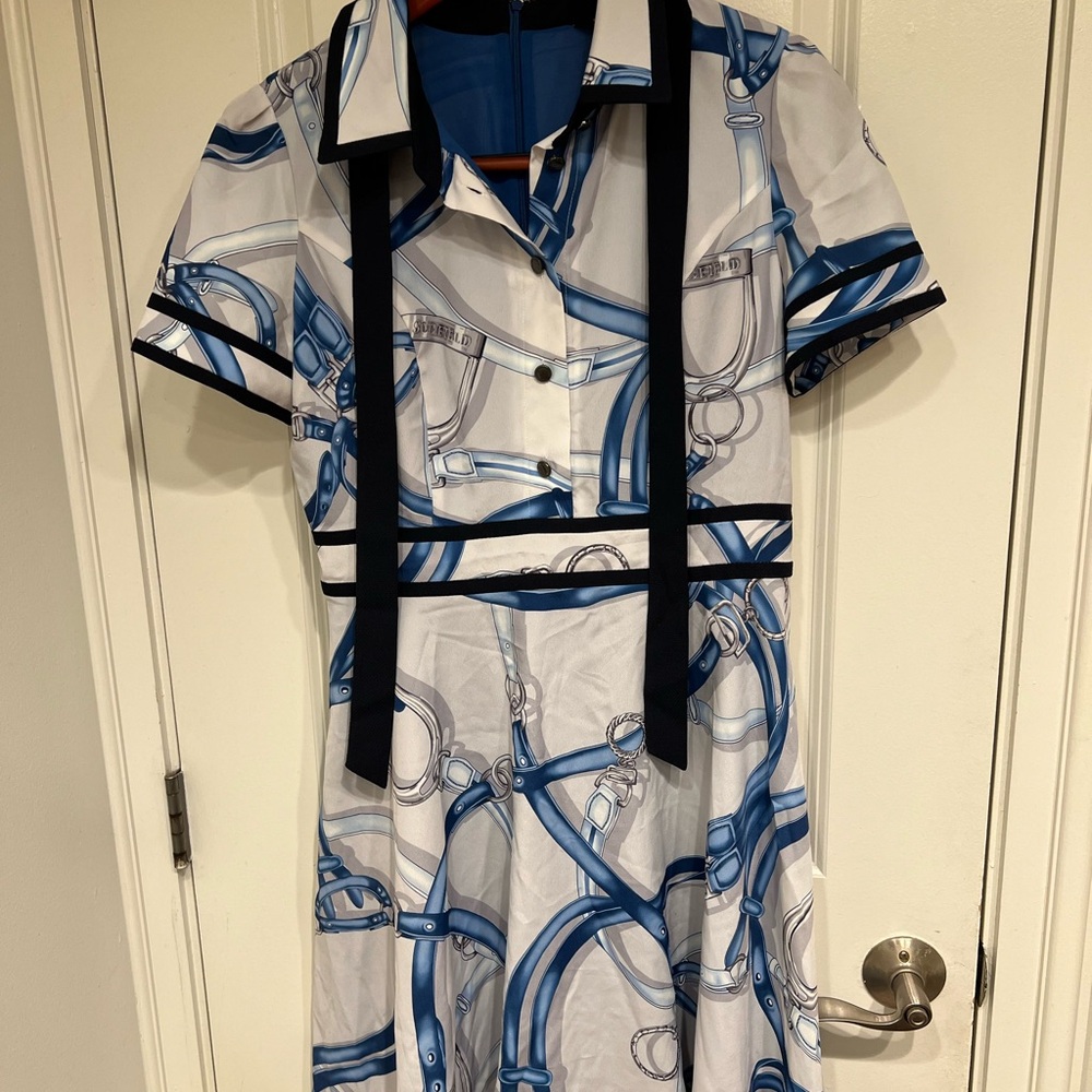 Scofield Iconic Chain Pattern Dress